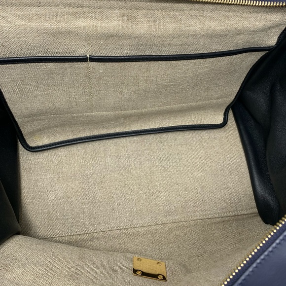 AUTHENTIC CELINE Trapeze Black Multi Shoulder Bag - Picture 10 of 15